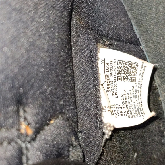 Used Nike Air Jordan 1 Retro OG High Sneakers "Shattered Backboard 3.0" Sz 12 - Picture 9 of 9